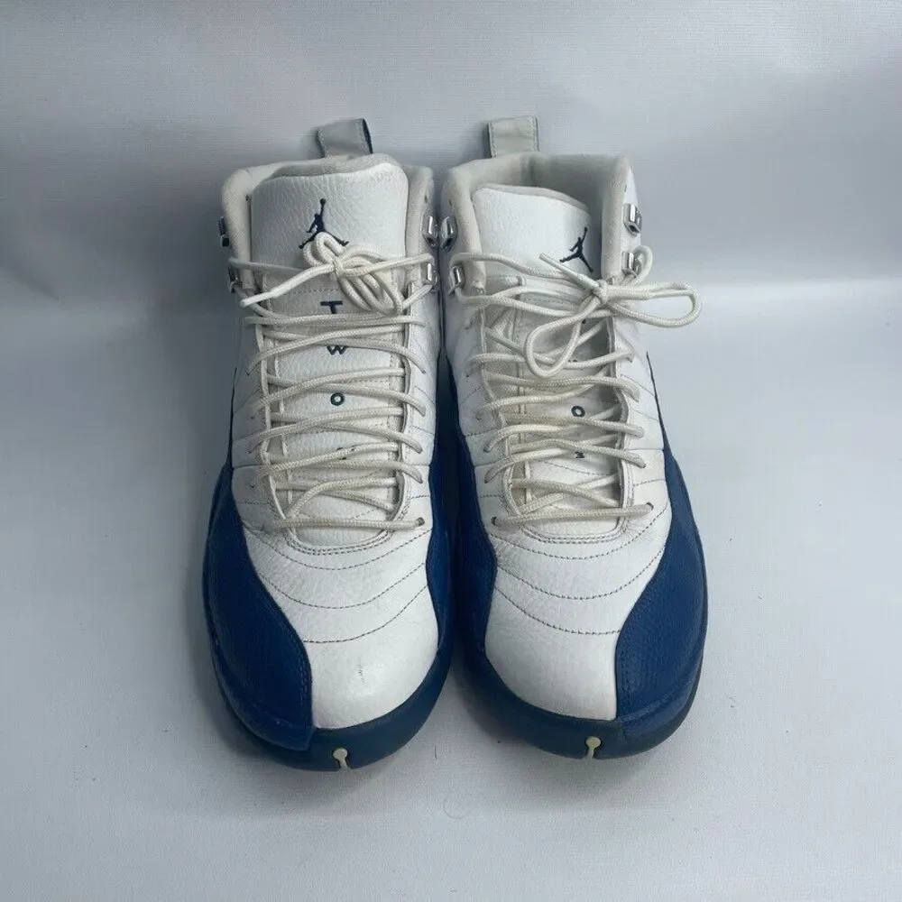 Nike Air Jordan 12 Retro French Blue 2016 130690-113 Sz 14 Blue White Silver XII